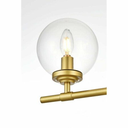 CLING 110 V Three Light Vanity Wall Lamp, Brass CL2954461